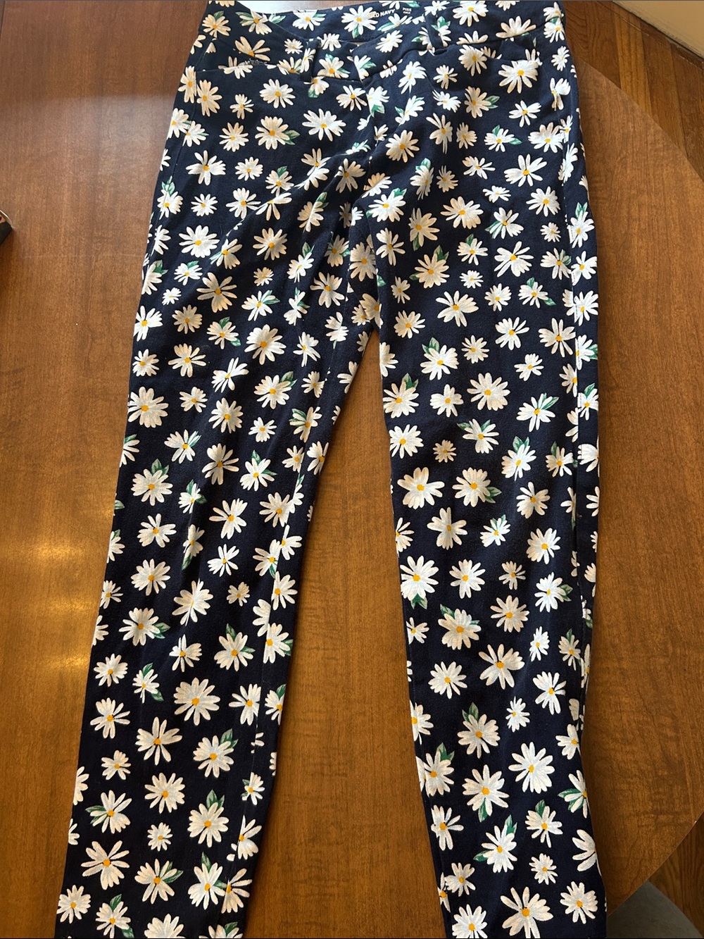 Old Navy Black Daisy Pants